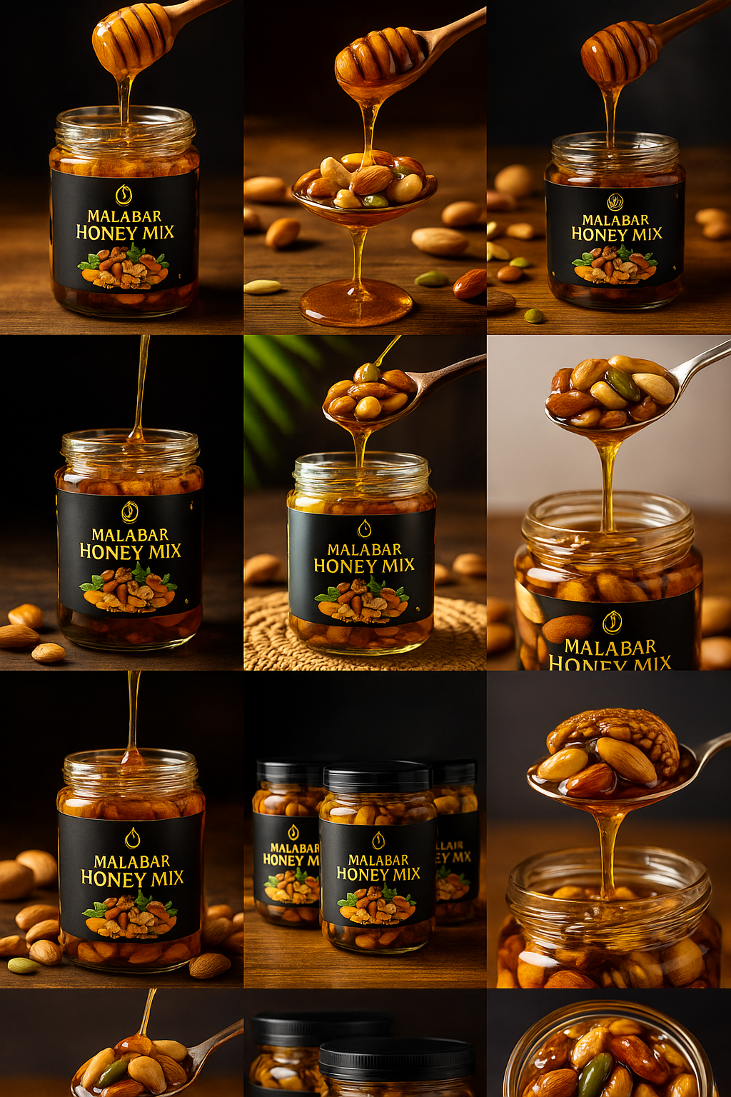Malabar Honey Mix – Premium Nuts in Pure Honey (400g)